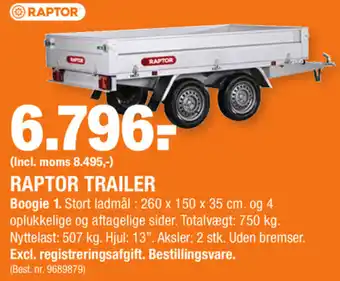 Stark Raptor Trailer Boogie 1 tilbud