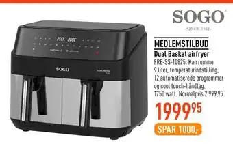 Imerco Dual basket airfryer tilbud