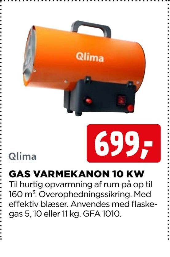 Gas varmekanon 10 kw tilbud hos jem & fix