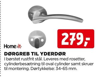 jem & fix Dørgreb til yderdør tilbud