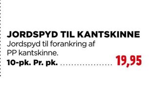 jem & fix Jordspyd til kantskinne tilbud