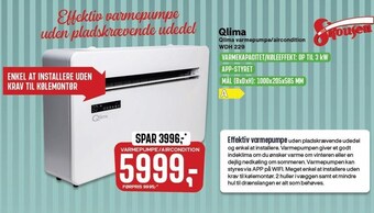 Skousen Qlima varmepumpe/aircondition tilbud