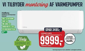 Skousen Adelberg varmepumpe tilbud