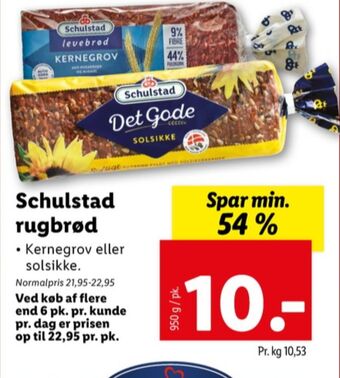 Levebrød rugbrød-skiver