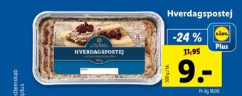 Lidl Hverdagspostej leverpostej tilbud