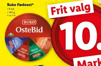 Lidl Buko bid smøreost ostebid tilbud