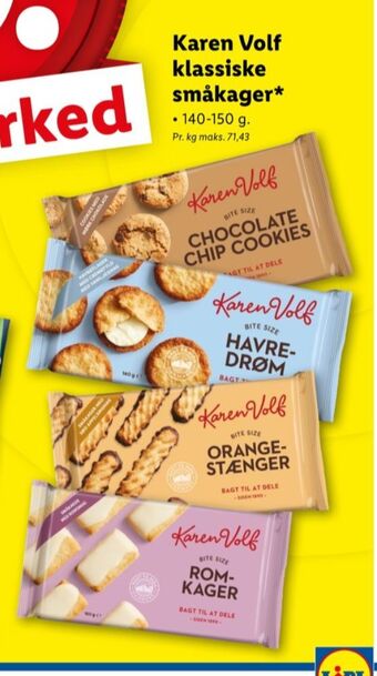 Lidl Karen volf småkager tilbud