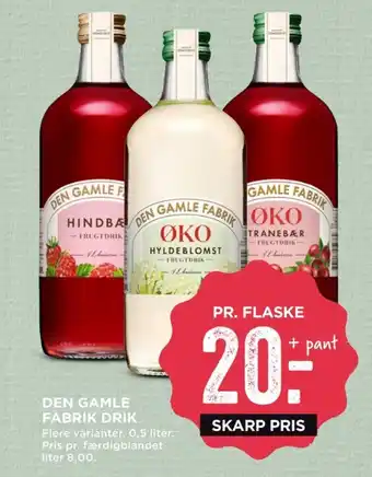 MENY Den gamle fabrik konc. frugtsaft tilbud