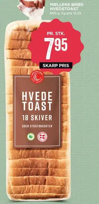 MENY Møllens brød toastbrød tilbud