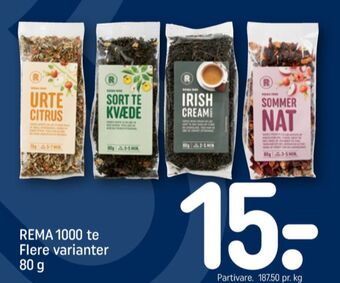 REMA 1000 Rema 1000 løs te tilbud