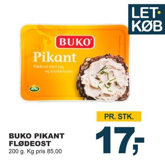 Let-Køb Buko flødeost pikant tilbud