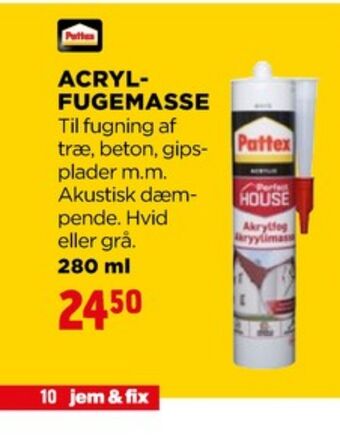 jem & fix Pattex fugemasse tilbud