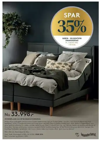 SengeSpecialisten Wonderland 612 vip boxelevationsseng tilbud