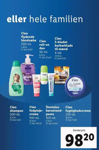 Lidl Cien el. dentalux produkter tilbud