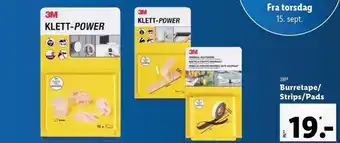 Lidl Burretape/strips/pads tilbud