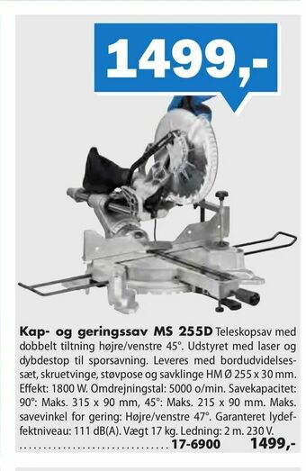 Kap- og geringssav MS 255D