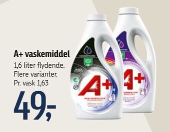 Føtex A+ vaskemiddel tilbud