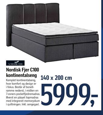 Føtex Nordisk fjer c100 kontinentalseng tilbud