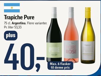 Føtex Trapiche pure tilbud