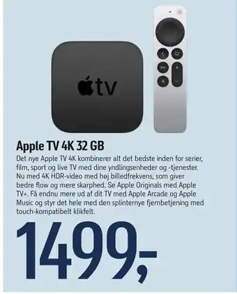 Føtex Apple tv 4k 32 gb tilbud