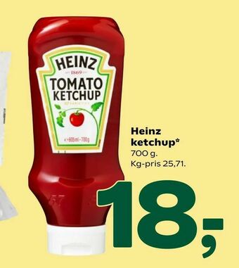Coop 365 Heinz ketchup tilbud