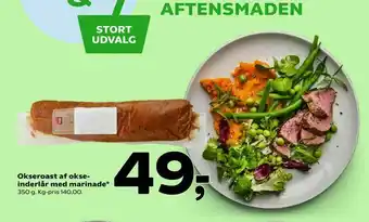Okseroast af okse- inderlår med marinade