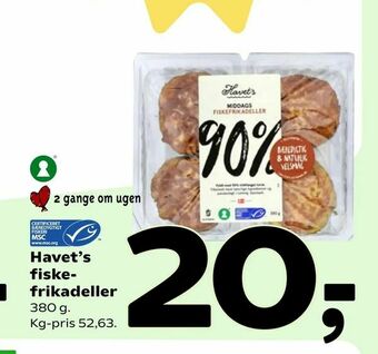 Coop 365 Havet's fiskefrikadeller tilbud