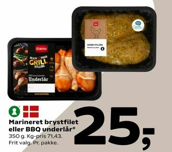 Coop 365 Marineret brystfilet eller BBQ underlår tilbud