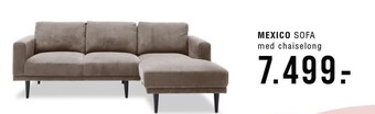 Ilva Mexico sofa med chaiselong tilbud