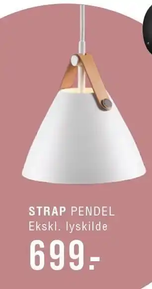 Ilva Strap pendel lampe tilbud