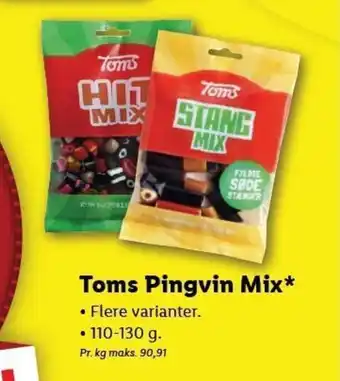 Lidl Toms Pingvin Mix tilbud
