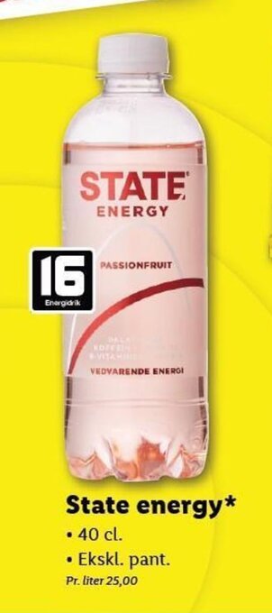 Lidl State Energy tilbud