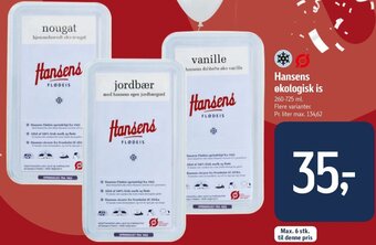 Føtex Hansens økologisk is tilbud