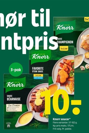 Coop 365 Knorr sauce pulver tilbud