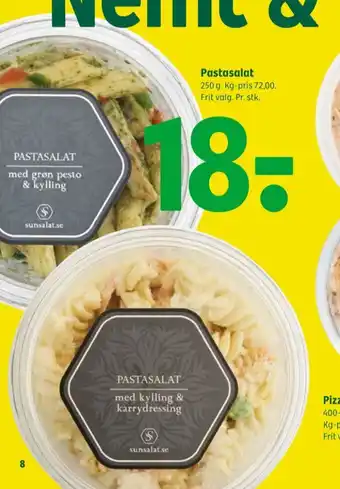 Sunsalat pastasalat