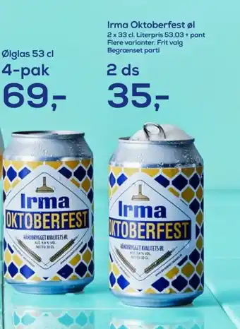 Irma Oktoberfest øl tilbud