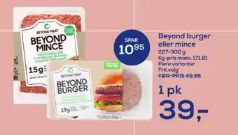 Irma Beyond meat vegetarburger tilbud