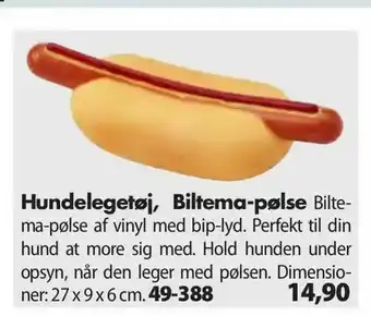 Hundelegetøj, Biltema-pølse