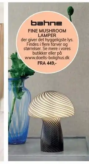 Daells Bolighus Fine mushroom lamper tilbud