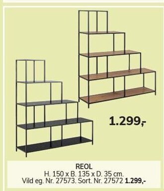 Daells Bolighus Reol tilbud