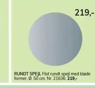 Daells Bolighus Rundt spejl tilbud