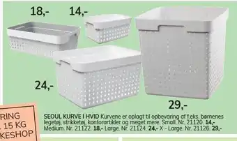 Daells Bolighus Seoul kurve i hvid tilbud