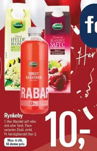 Føtex Rynkeby saft el. drik tilbud