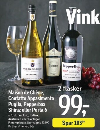 Føtex Udvalgte vin tilbud