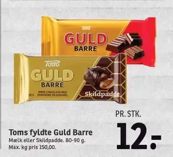 SPAR Toms fyldte guldbarre tilbud