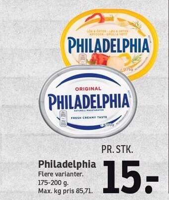 SPAR Philadelphia tilbud