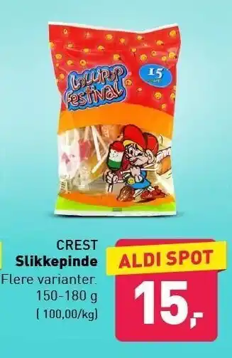 ALDI Slikkepinde tilbud