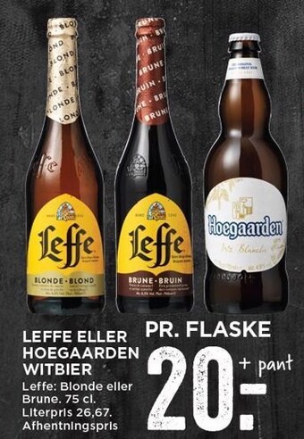 MENY Leffe eller hoegaarden witbier tilbud