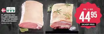 MENY Flæskesteg el. ribbenssteg tilbud