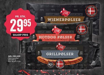 MENY Gøl pølser tilbud